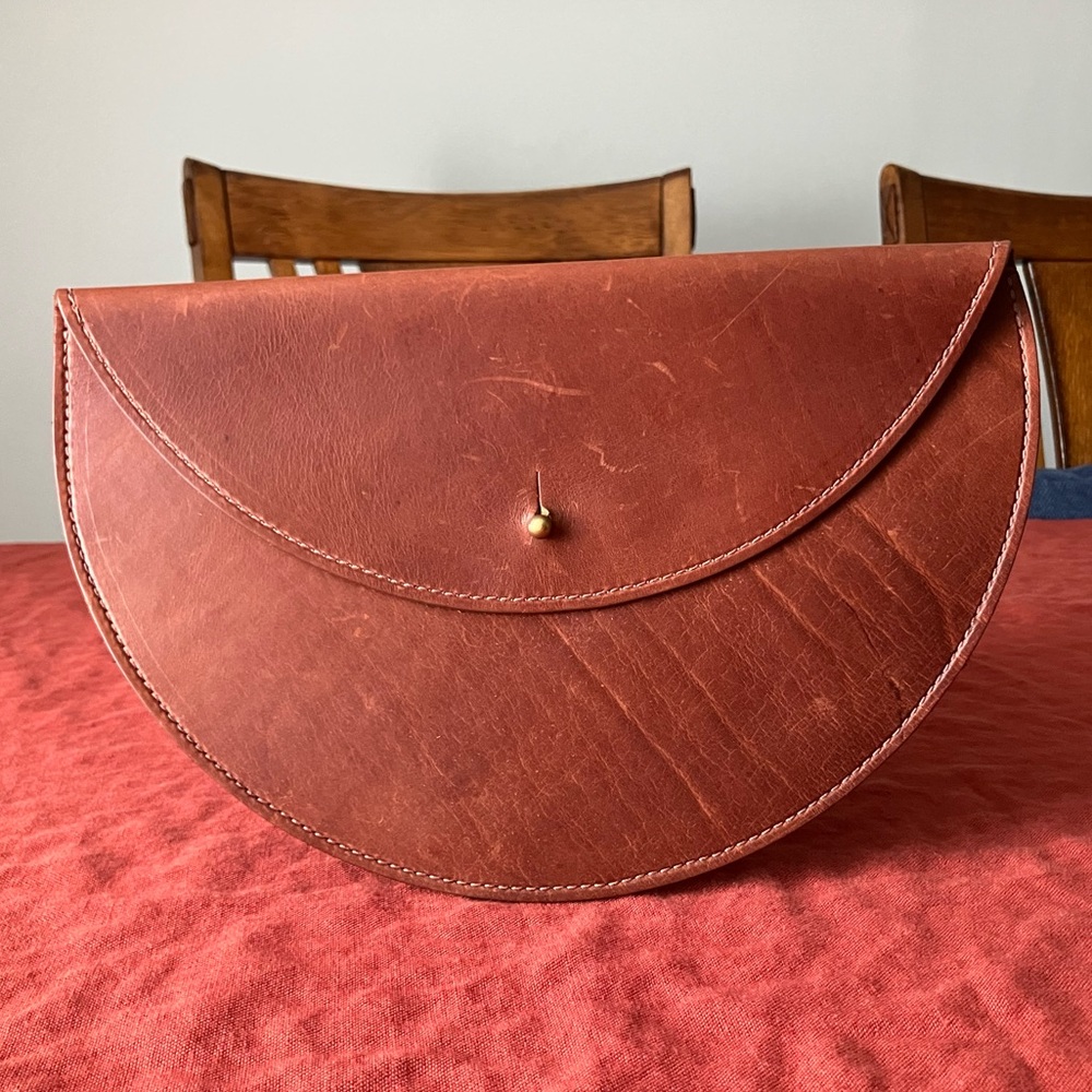Urban Southern Leather Half-Moon Clutch